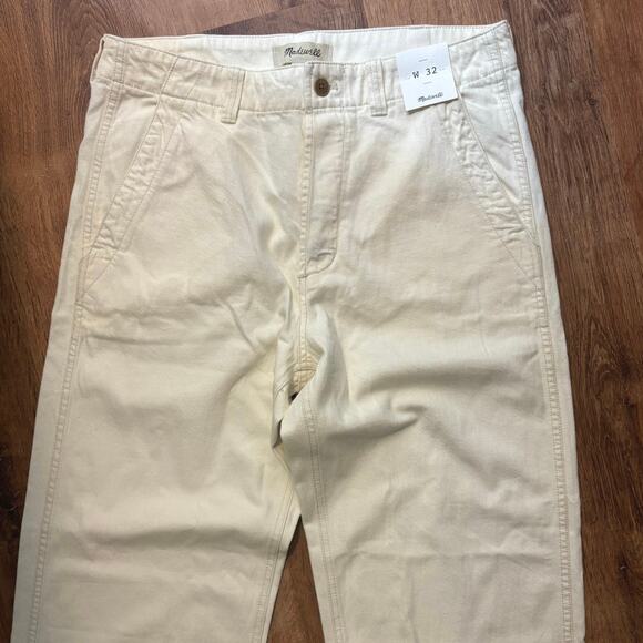 NWT Madewell Patch Pocket Jeans in Summer Denim In Ecru Size 32x32 - Picture 10 of 10